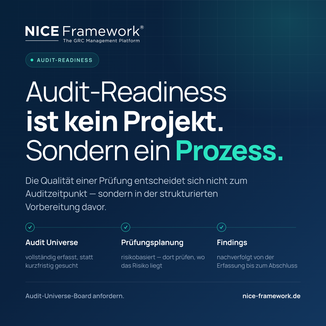 LinkedIn-Beitrag: Audit-Readiness ist kein Projekt. Sondern ein Prozess.